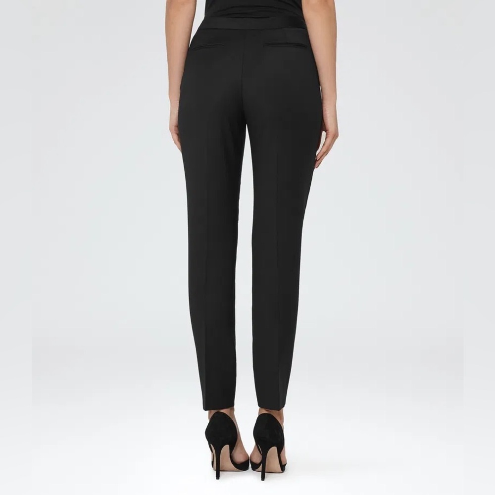 REISS Huxley Trouser Pants Black Slim-Leg Business Casual Women’s Size 4 - Picture 2 of 13